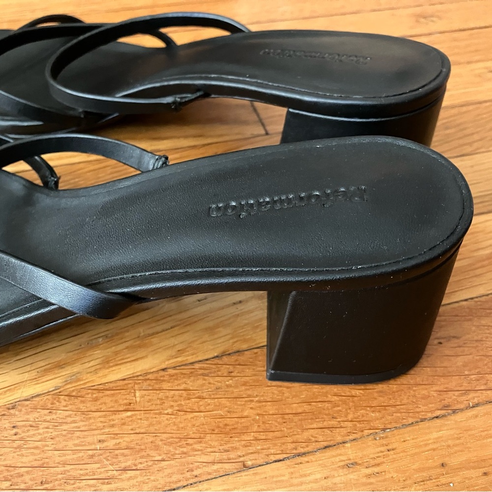 REFORMATION like new Black Strappy Women's Sandals sz 10 - Picture 2 of 4